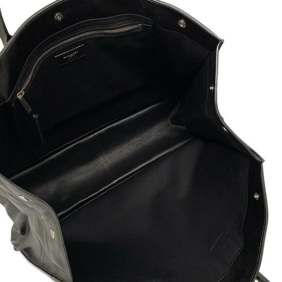 Auth SAINT LAURENT PARIS Rive Gauche 587273 Black Leather - Tote Bag - Picture 5 of 14